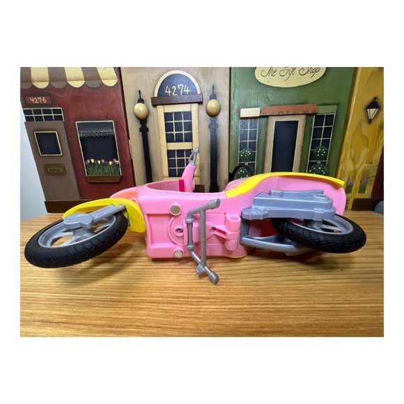 Vintage Barbie Doll Blonde Blue Eyes & Barbie Vespa Scooter with Basket - Picture 10 of 11